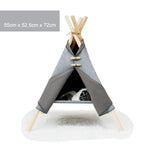 ZK30 Pet Teepee Bed White Canvas