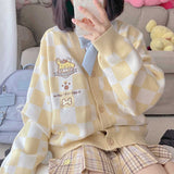 Japanese Oversized Kawaii Embroidery Cardigan Uniform