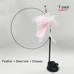 Funny Simulation Bird Interactive Cat Feather