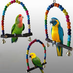 1PC Natural Wooden Parrots Training Toy