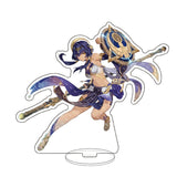 Anime Figure Genshin Impact Diluc Venti Klee Zhongli Cosplay Acrylic Stand Model Plate Desk Decor Standing Sign Keychain Gifts