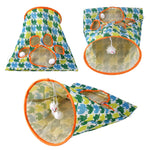 Pet Tunnel Toys Three Layers Ring Paper Drill