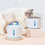 Automatic Pet Cat Water Fountain with LED Lighting 4 Pack Filters 2.4L USB Dogs Cats Mute Drinker Feeder Bowl Drinking Dispenser