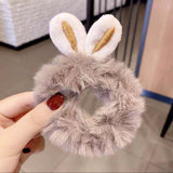 Sweet Imitation Rabbit Fur Rabbit Ears Elastic