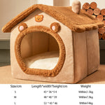 Foldable  Sleeping House Warm Cat Bed