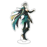 Anime Figure Genshin Impact Diluc Venti Klee Zhongli Cosplay Acrylic Stand Model Plate Desk Decor Standing Sign Keychain Gifts