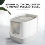 Cat Sandbox Litter Box Fully Enclosed