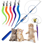 Cat Worm Toys 5/10pcs Interactive Retractable