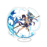 Anime Figure Genshin Impact Zhongli Ayato Venti Xiao Yae Miko Yelan Acrylic Stand Model Plate Desk Decor Standing Sign Fans Gift