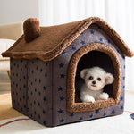 Foldable  Sleeping House Warm Cat Bed