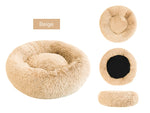 Donut Round Dog Kennel Fluffy Cushion Mat