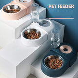 Pet  Bowl Fountain Automatic Food Water Feeder