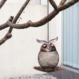 Wild Bird Owl Shape Feeder Outside Hanging