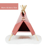 ZK30 Pet Teepee Bed White Canvas