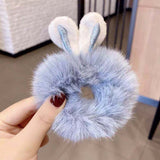 Sweet Imitation Rabbit Fur Rabbit Ears Elastic