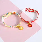 Flower Pendant Print Pet Collar