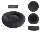 Donut Round Dog Kennel Fluffy Cushion Mat