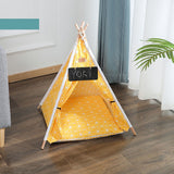 ZK30 Pet Teepee Bed White Canvas