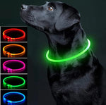 Led Usb Pet  Night Luminous Charge Collar