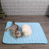 Pet Cooling Mat Breathable Ice Silk Cooling