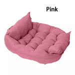 Foldable Super Soft Pet Bed With Pillow Kennel