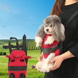 Oxford Cloth Dog Chest Backpack Portable Carrier