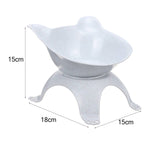 Black Non-Slip Double Food Bowl Pet Feeder