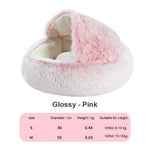 Super Soft Dog Bed Round Plush Mat