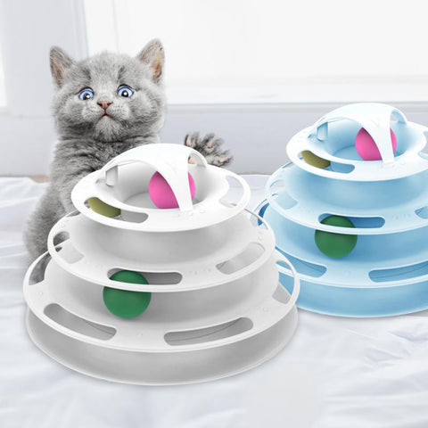 4 Layer Creative  Pet Tower Tracks Toy