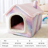 Dog House Kennel Soft Pet Bed Tent Indoor