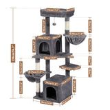 Luxury Pet Cat Tree House Condo Furniture