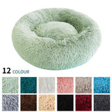 Donut Round Dog Kennel Fluffy Cushion Mat