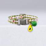 Collar Candy Avocado Pendant Cat Plaid