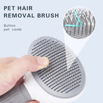 Brush Comb Self Cleaning Pet Hair Remover