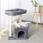 H228cm Cat Tree Toy Condo Climbing Tower