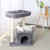 H228cm Cat Tree Toy Condo Climbing Tower