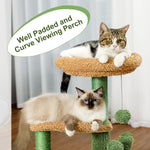 2022 New 32 Inches Cat Tree Cactus and Fluffy Balls