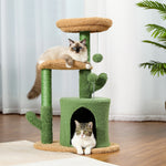 2022 New 32 Inches Cat Tree Cactus and Fluffy Balls