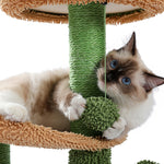 2022 New 32 Inches Cat Tree Cactus and Fluffy Balls