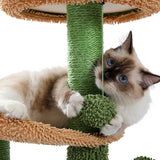 2022 New 32 Inches Cat Tree Cactus and Fluffy Balls